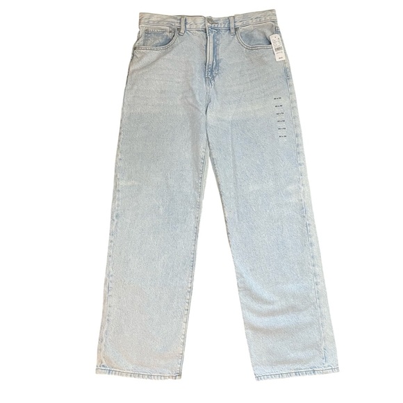 PacSun Baggy Straight Leg Jeans Light Indigo Blue Denim Mens Size 32x32 - Picture 3 of 14